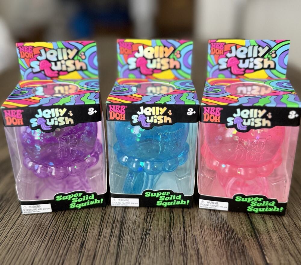 Authentic Schylling NeeDoh JellySquish Squishy Sensory Fidget Toy Viral New 2026